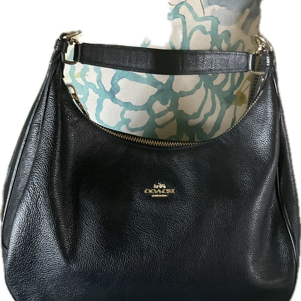 Coach Black Leather Shoulder Bag